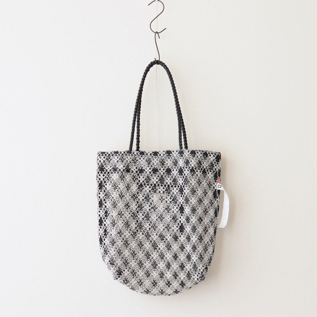 TOTE BAG L 格子 #BLACK [AL3131BG-27]