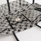TOTE BAG L 格子 #BLACK [AL3131BG-27]