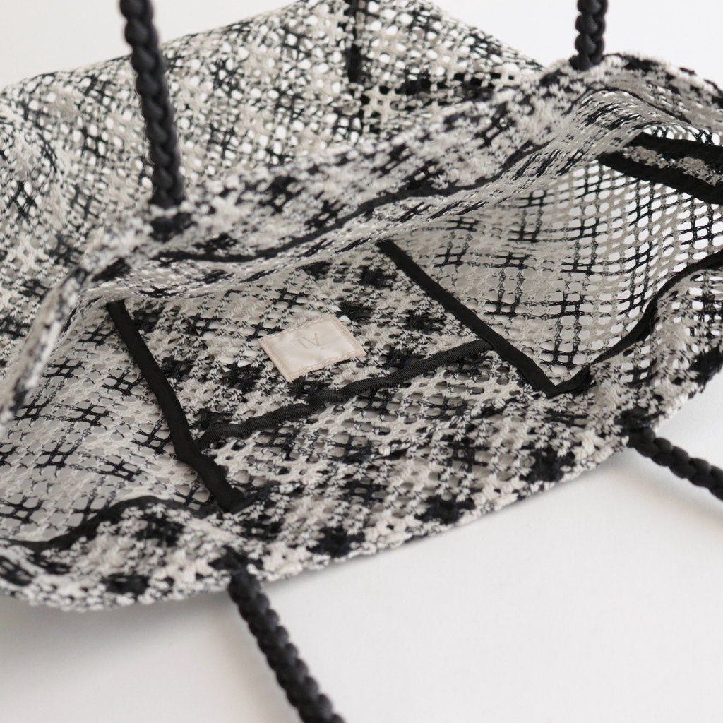 TOTE BAG L 格子 #BLACK [AL3131BG-27]