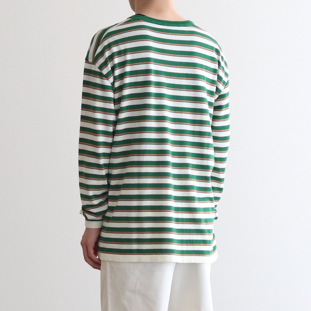 JIYUSOU BORDER T-SHIRT #GREEN [231803]