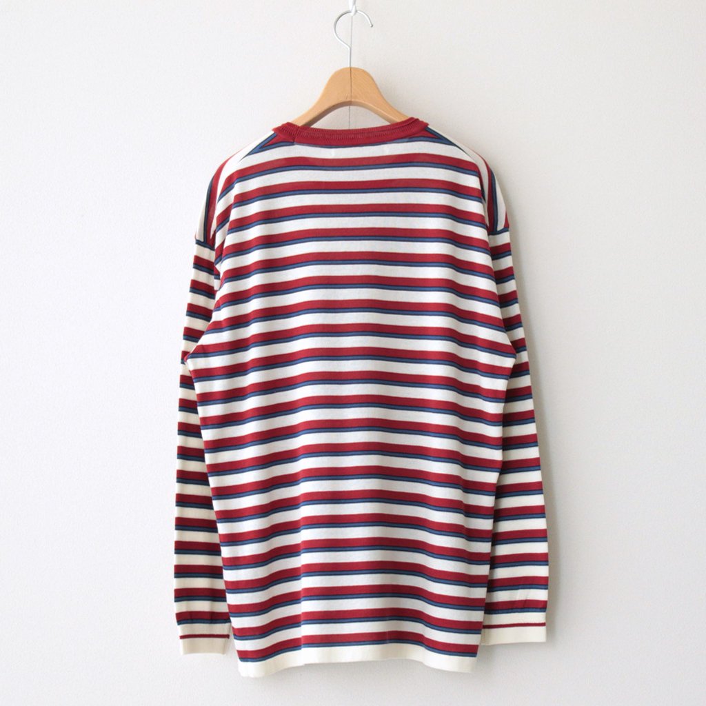 JIYUSOU BORDER T-SHIRT #RED [231803]