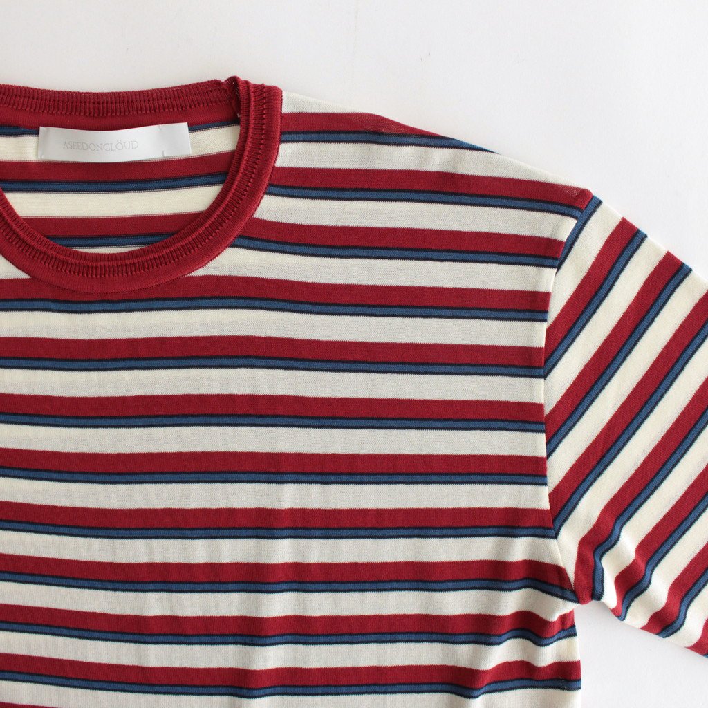 JIYUSOU BORDER T-SHIRT #RED [231803]