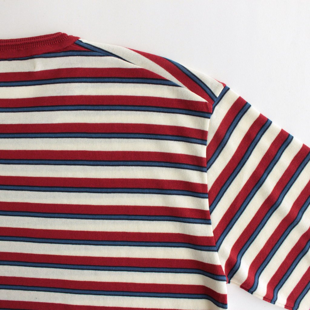 JIYUSOU BORDER T-SHIRT #RED [231803]
