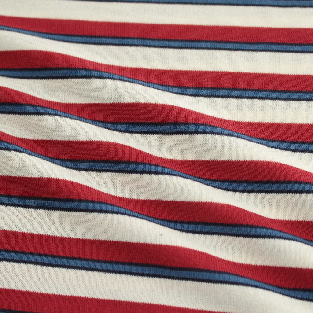 JIYUSOU BORDER T-SHIRT #RED [231803]