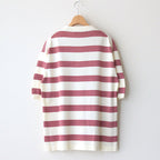 JIYUSOU BORDER POLO #OFF WHITE [231804]