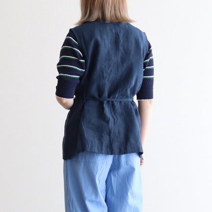 Original French Linen Sleeveless SH #040 Navy [UT231SH003]