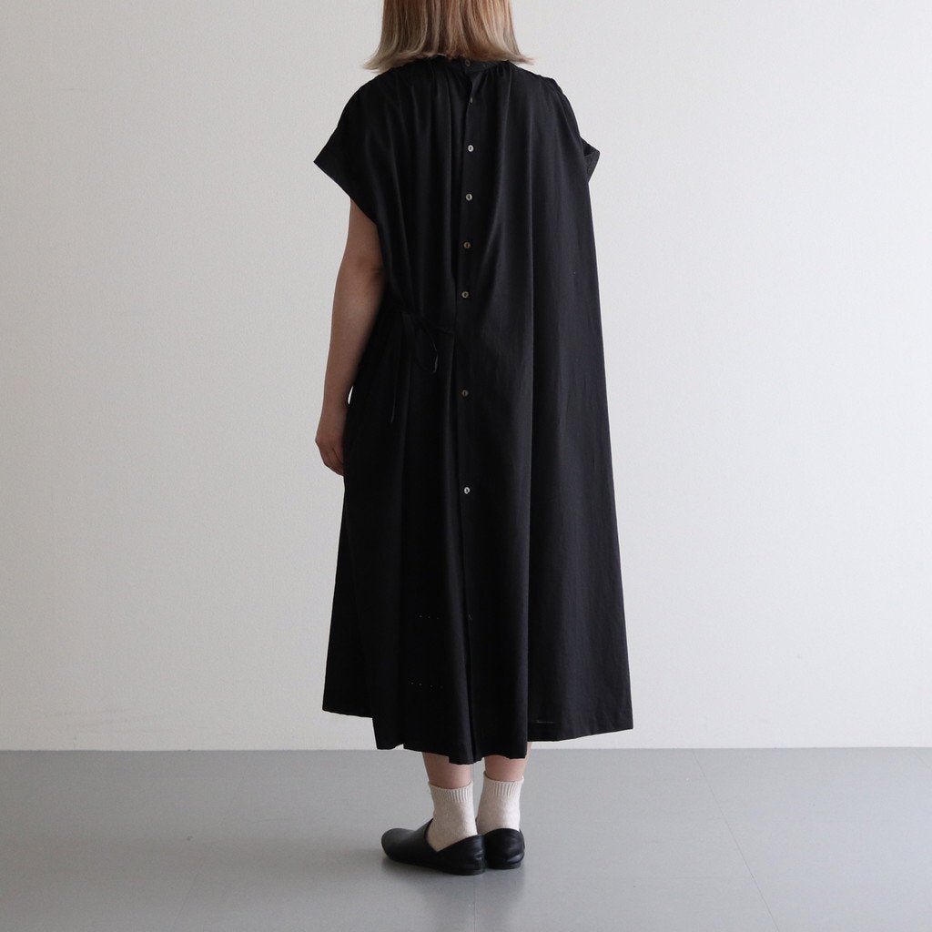 静寂の欠片 SLEEVELESS BACK OPEN DRESS #BLACK [TLF-223-OP011-LA] _