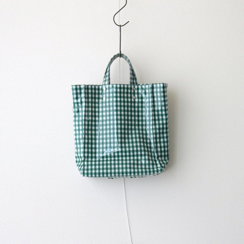 PAPER TOTE SMALL GINGHAM #GREEN [TMB-2286H] _ TEMBEA | テンベア 