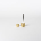 Incense holder cube gold L #brass [30008]