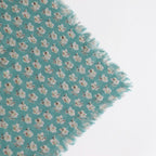 SMOKEY BURNET GAUZE SHAWL #SAX [NO.6144]