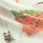 HERITAGE GAUZE SHAWL #ENGLISH WHITE [NO.6172]