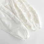 CHAMP DE FLEURS BLOUSE #WHITE [NO.25-0041S]