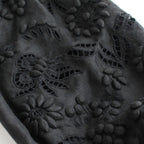 CHAMP DE FLEURS BLOUSE #BLACK [NO.25-0041S]