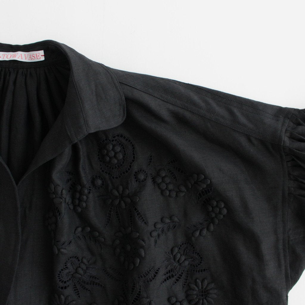 CHAMP DE FLEURS DRESS #BLACK [NO.25-0042S]