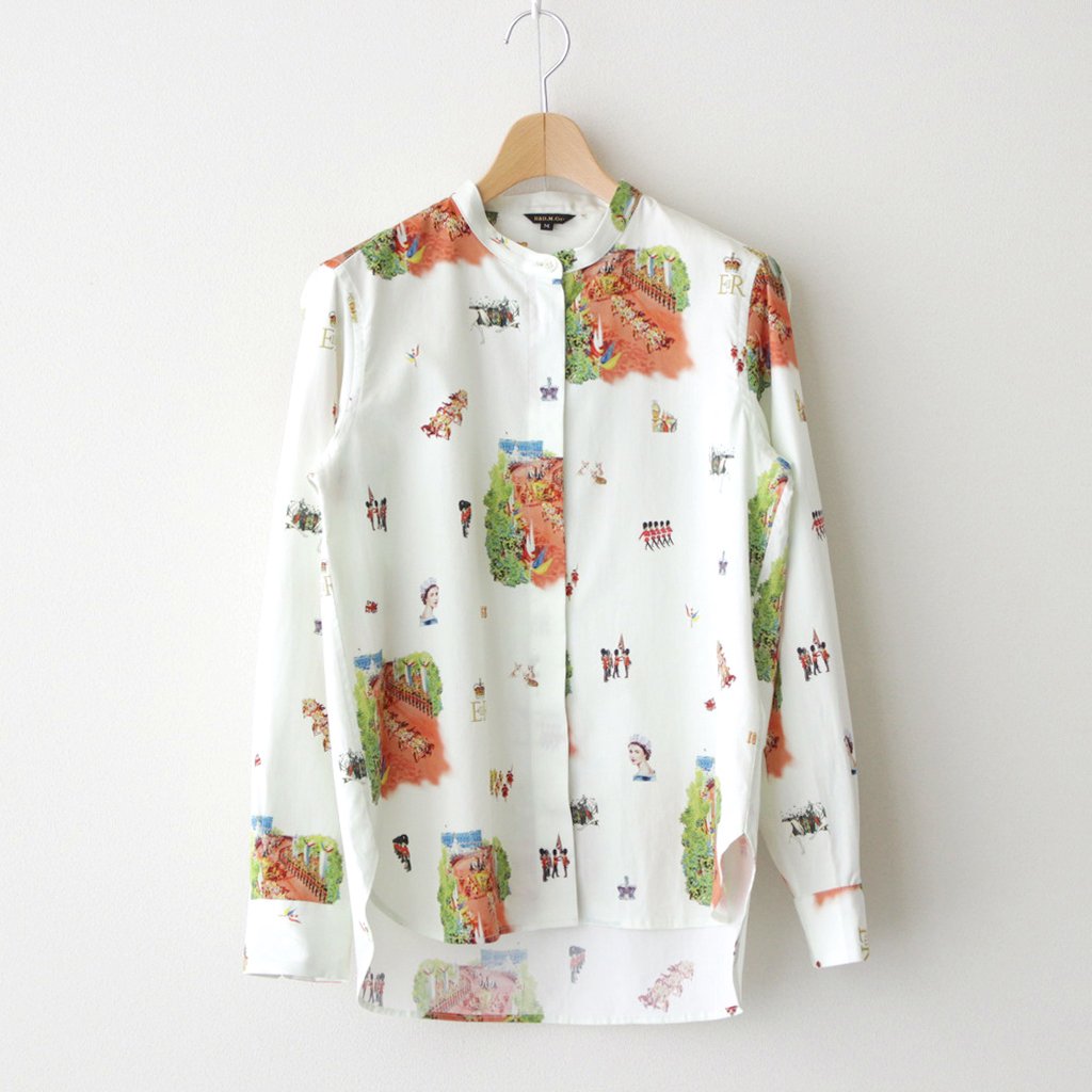 HERITAGE STAND COLLAR SHIRT #ENGLISH WHITE [NO.6161]