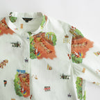 HERITAGE STAND COLLAR SHIRT #ENGLISH WHITE [NO.6161]