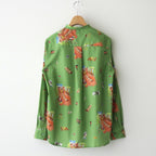 HERITAGE STAND COLLAR SHIRT #LINCOLN GREEN [NO.6161]