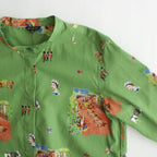 HERITAGE STAND COLLAR SHIRT #LINCOLN GREEN [NO.6161]