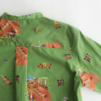 HERITAGE STAND COLLAR SHIRT #LINCOLN GREEN [NO.6161]