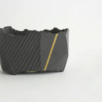 Miobe Bonsai Pot GOLD LINE SS #RICH BLACK [NOH-MIOB-SS-LI-RB-02]