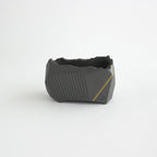 Miobe Bonsai Pot GOLD LINE S #RICH BLACK [NOH-MIOB-S-LI-RB-02]