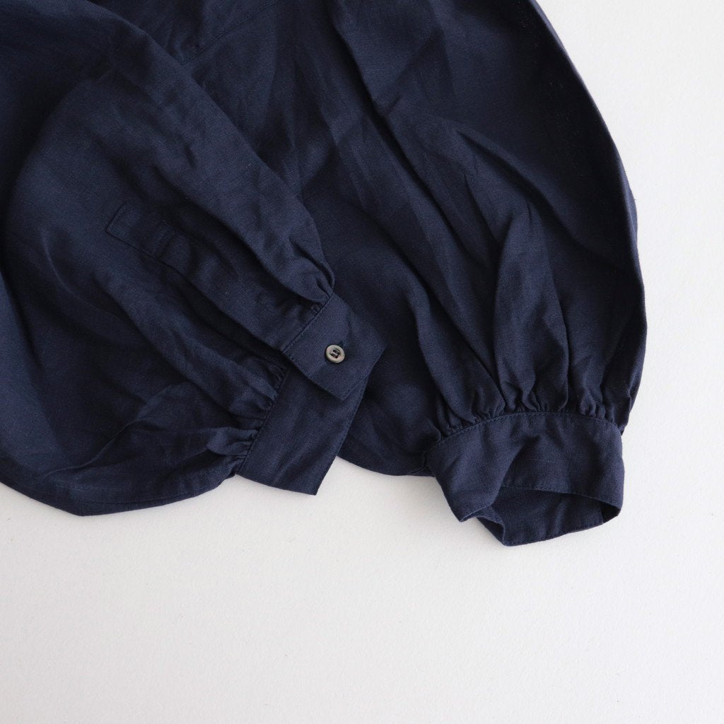 French Linen Shirt Dress #040 Navy [UT171OP002]