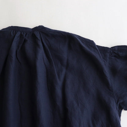 French Linen Shirt Dress #040 Navy [UT171OP002]