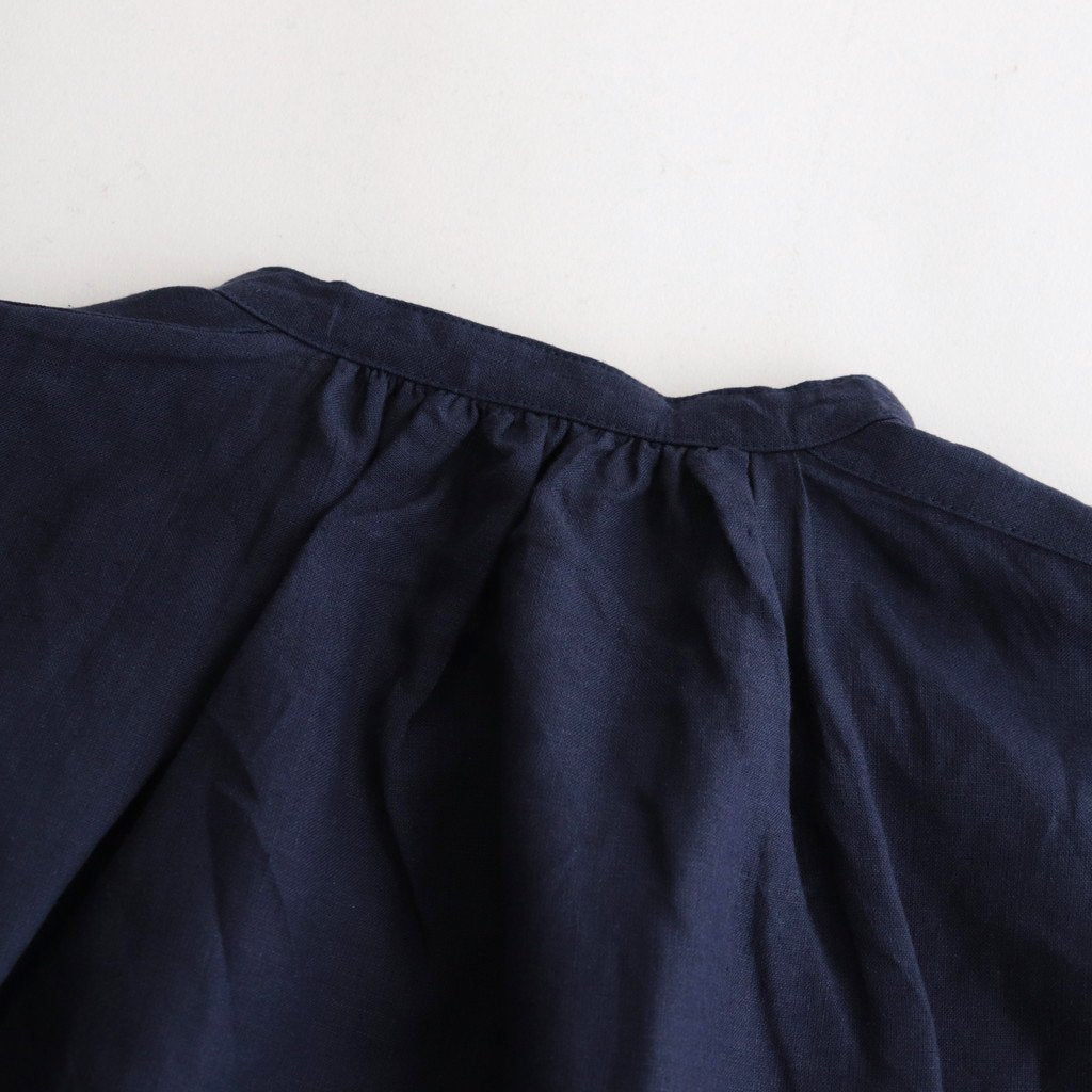 French Linen Shirt Dress #040 Navy [UT171OP002]