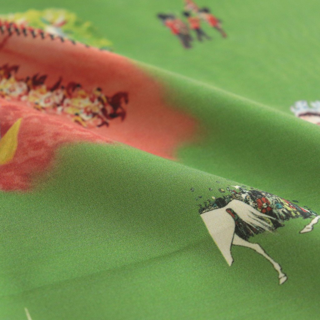 HERITAGE SILK SCARF #LINCOLN GREEN [NO.6171]