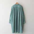 S.B STAND COLLAR LONG SHIRT #SAX [NO.6136]