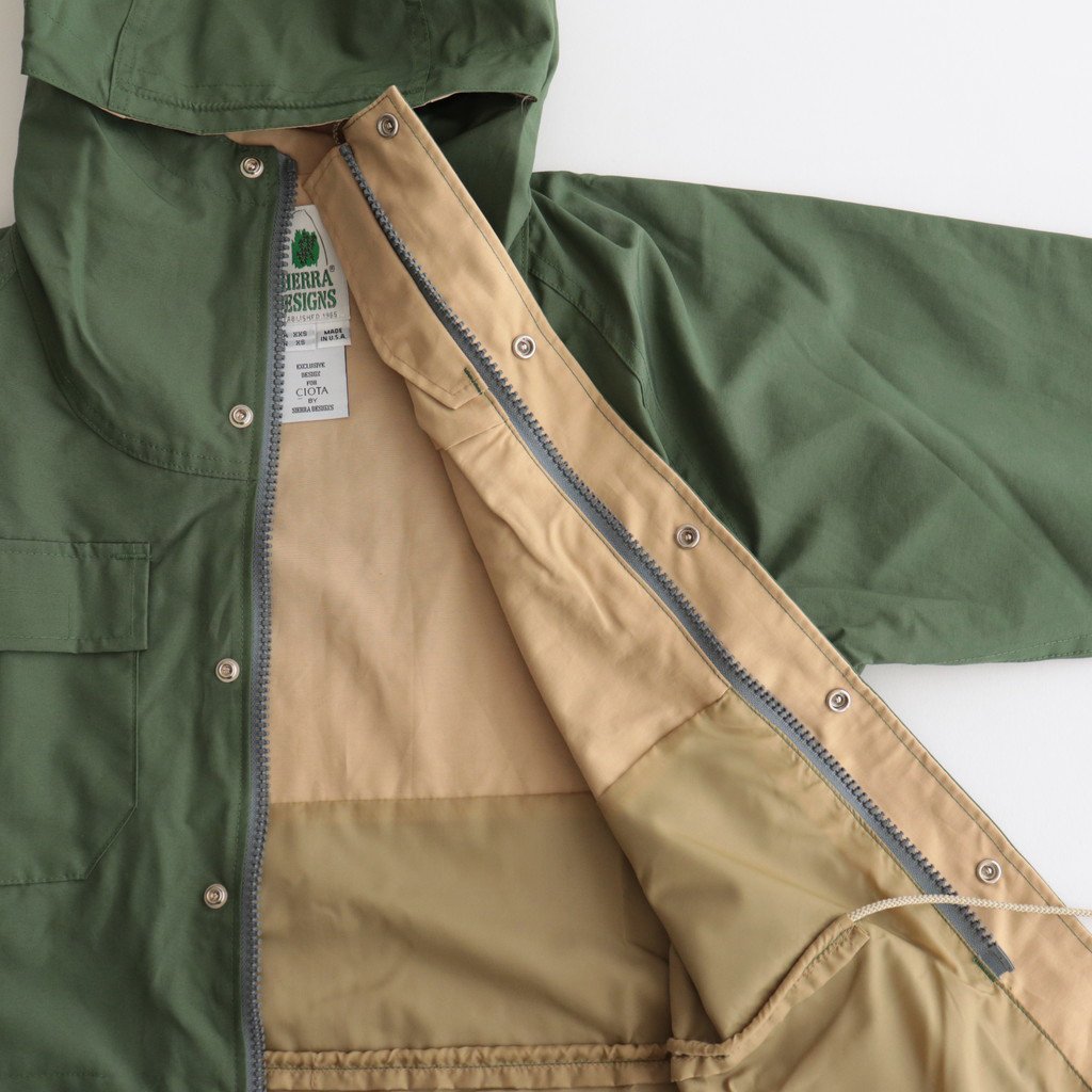 Supima Cotton Nylon SIERRA DESIGNS MOUNTAIN PARKA #Green [BZLM-113]