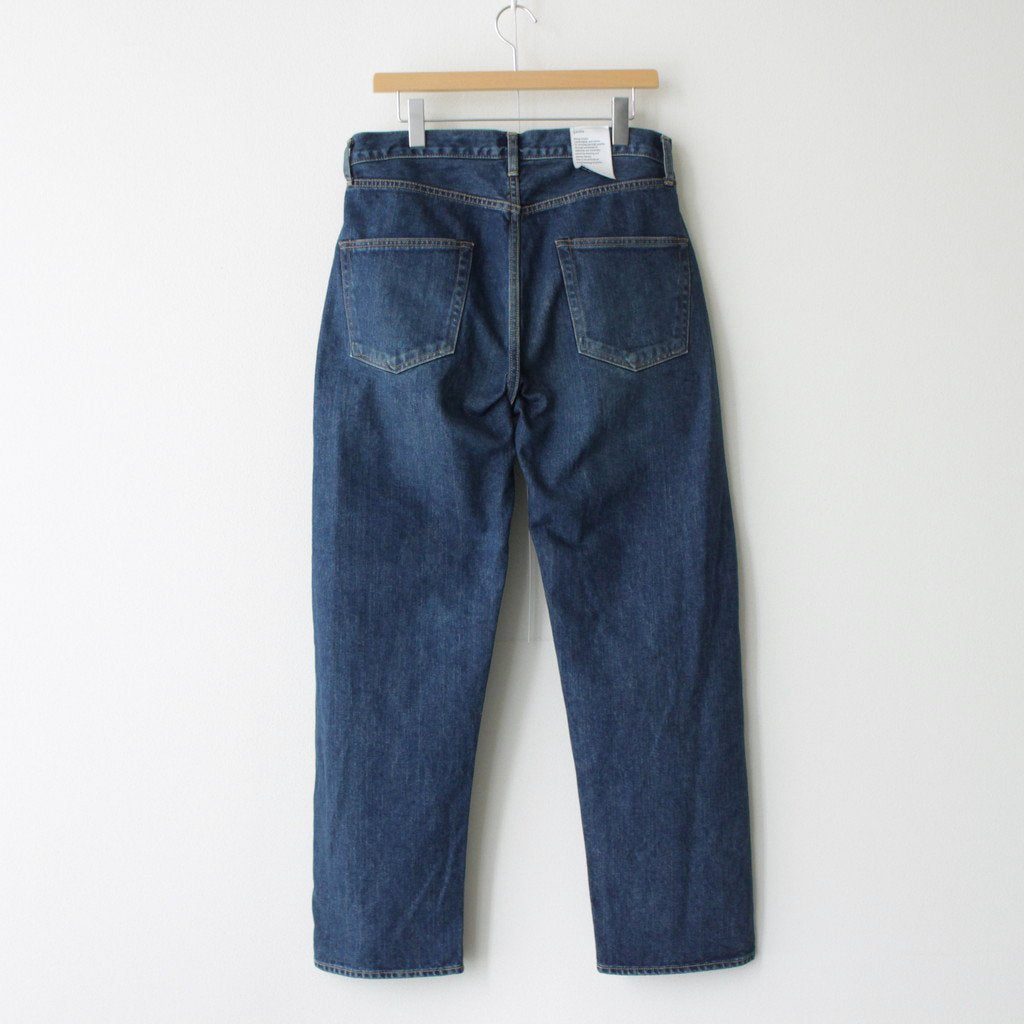 本藍 スビンコットン 13.5OZ ストレートデニム #ダークブルーダメージ [NPTM-1STB-NIDBL-D]