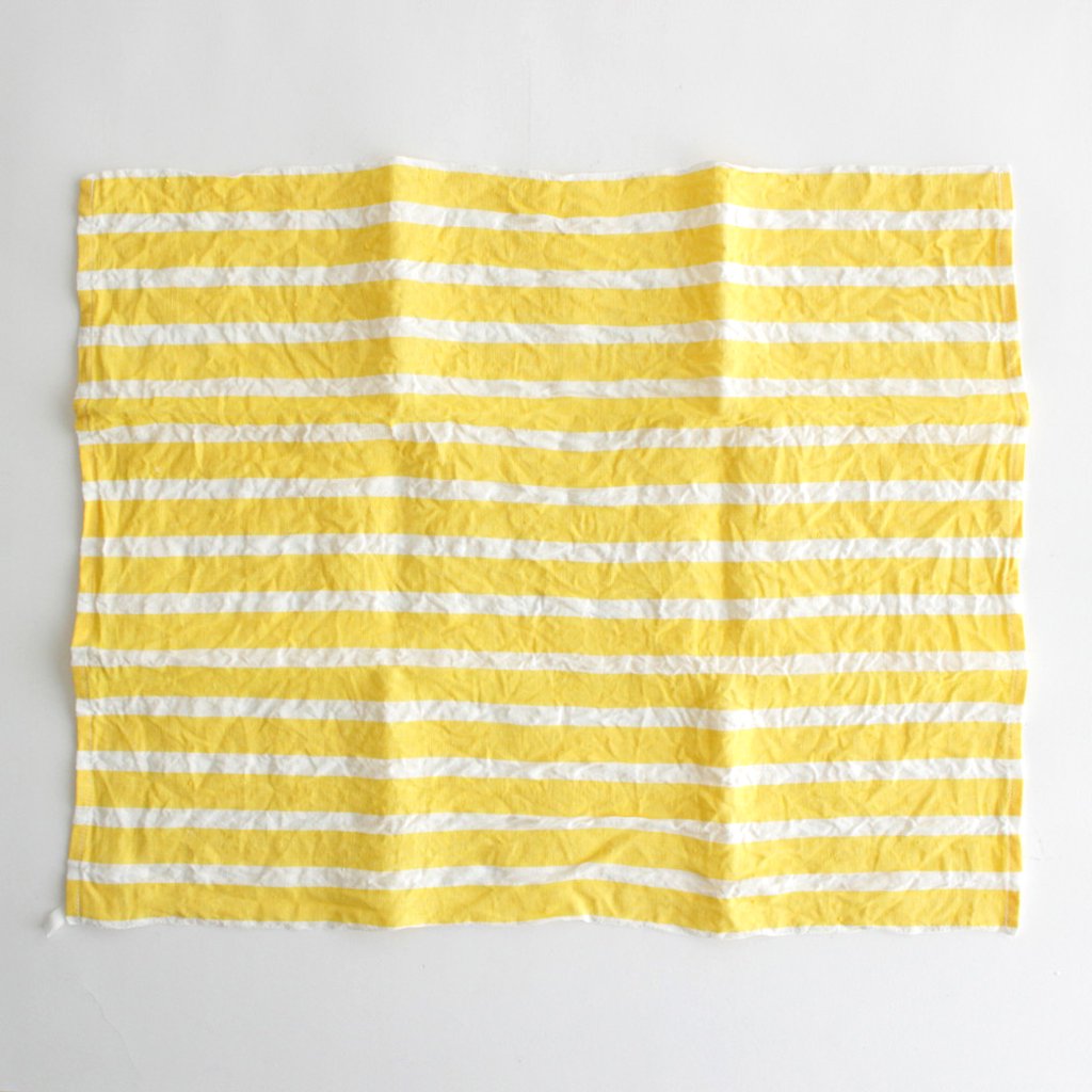 CLUB STRIPE KITCHEN CLOTH #YELLOW [NO.6291]