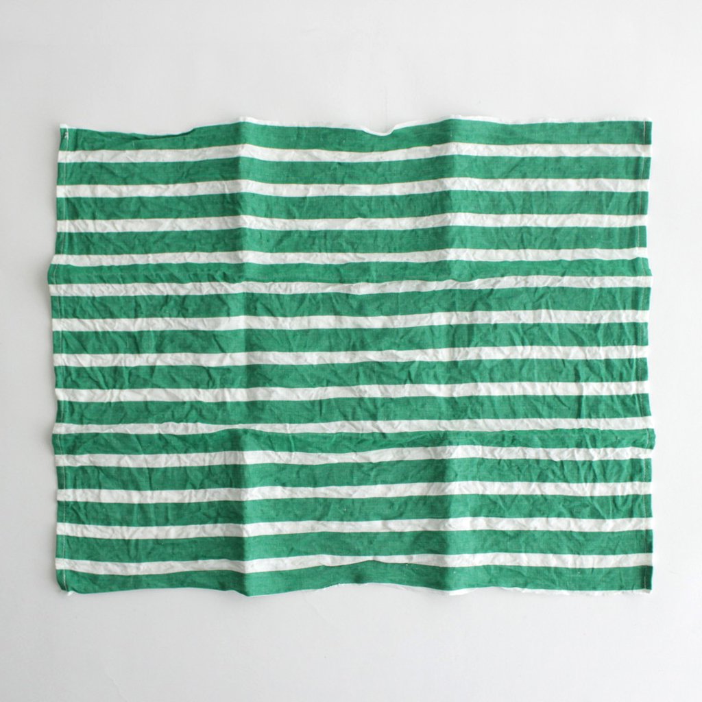 CLUB STRIPE KITCHEN CLOTH #GREEN [NO.6291]
