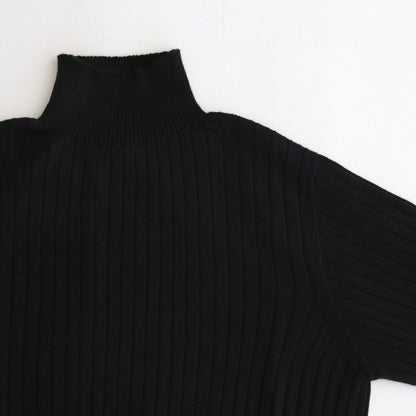 ポエータハイネックセーター #BLACK [23-850]