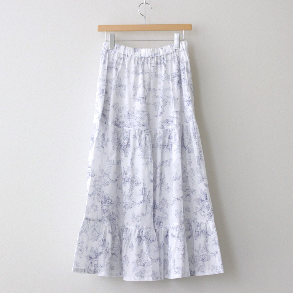 暮れゆく森 PANIER TIERED SKIRT #BLUE [TLF-124-SK001-TJ] _ the last