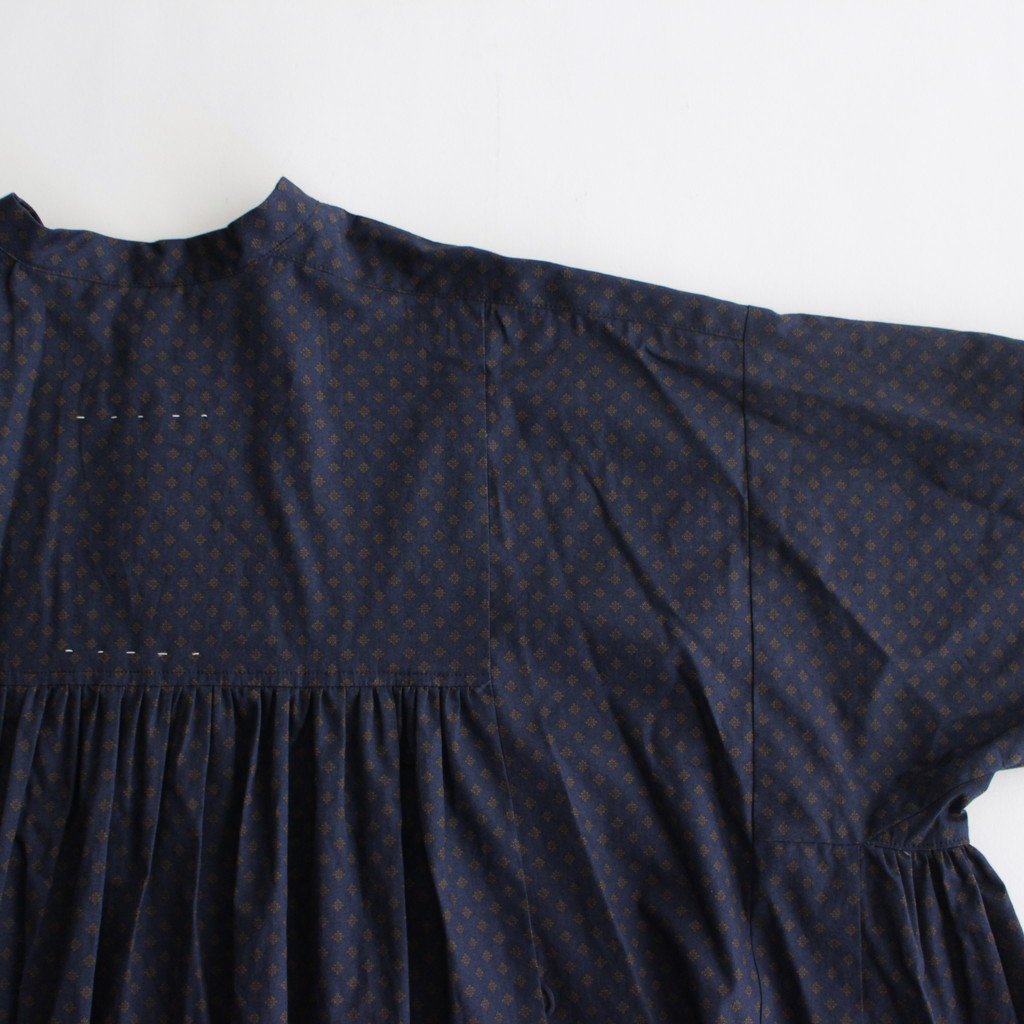 明滅する秋 RECTANGLE DRESS #NAVY BROWN [TLF-124-OP005-GP] _ the